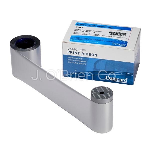 Entrust CD/CE/CP/SD/SP Silver Monochrome Ribbon, 1500 Prints per Roll