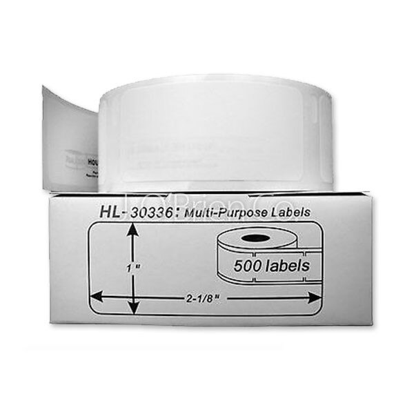 30336 Dymo Labelwriter Multipurpose Labels 1 quot x 2 1/8 quot 500/roll