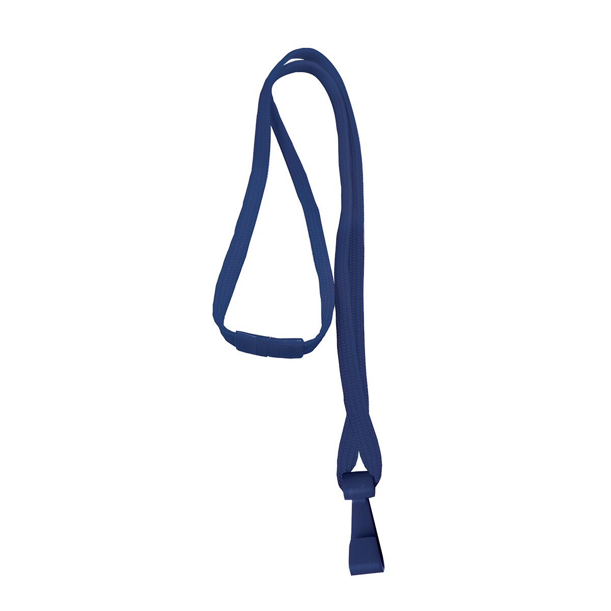 Bulk Lanyards For ID Badges - 100 Pack, Dark Blue, Swivel J-Hook, Comfortable Wear - View #8